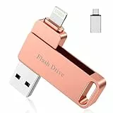 Vackiit 128 GB USB Stick für iPhone Apple Zertifizierter Lightning, USB C Stick USB 3.0 Foto Stick, Speichererweiterung Stick für iPhone,iPad,iOS,OTG Android Handy,PC mit MFI Lightning,USB 3.0,Type C