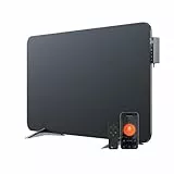 BR Bringer Hybrid Infrarotheizung 2000 Watt mit Konvektion - Smart Thermostat, WIFI & App - für Wandmontage oder als Standgerät für Räume bis 30m² - Energiesparend - Deutsche Qualitätsmarke (schwarz)