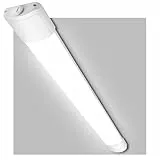 LEOEU Feuchtraumleuchte LED 120CM, 36W 4200LM Kellerlampe LED Röhre mit IP65 Wasserfest Lichtleiste, Deckenleuchte Flach für Büro Küche Keller Garage Lager Flur