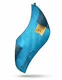 STRYVE Sporthandtuch – Das Original aus DHDL – Towell+ Pro – Active Blue – 105 x 42,5 cm – Magnetclip & Rutschschutz – Hygienisch & Funktional – Ideales Handtuch fürs Gym verfügbar