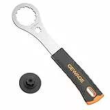 GEWAGE Fahrrad Centerlock Werkzeug,Fahrrad Tretlagerschlüssel Kompatibel mit Shimano Hollowtech II/BB9000,BBR60,M8000,RaceFace,Cinch,RotorBSA30, Hawk Racing, BB3086M. (12 Kernben*46mm)