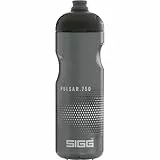 SIGG - Fahrrad Trinkflasche - Pulsar Anthracite - Quetschbar - Spülmaschinenfest - Federleicht - Auslaufsicher - BPA-frei - Sport & Fahrrad Zubehör - Grau - 0,75L