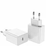 45W USB C Ladegerät, 2Pack USB C Netzteil Stecker Adapter Schellladegerät für iPhone 17/16/15/14/13/12/AirPods iPad,Samsung Galaxy S26 Ultra S25 S24 S23 S22 Note 20 10