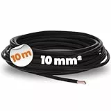 10 Meter Lapp 4520015 H07V-K 10 mm² schwarz I Verdrahtungsleitung I Aderleitung flexibel I PVC-Einzelader I Litze 10mm2 I Verdrahtung