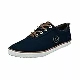 bugatti man Herren sportliche Schnürer, Männer Schnürhalbschuhe, Wechselfußbett,Low-tie,Schnuerschuhe,Schnuerer,Dark Blue (4100),43 EU/EU UK