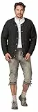 Stockerpoint Amaro Herren Trachtenstrickjacke, Anthrazit, 52