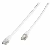 Vivanco Hochwertiges CAT6 Netzwerkkabel, LAN Kabel LAN-Anschluss Stecker, Geschirmtes Kabel, Geeignet für Gigabit Netzwerke, 1m
