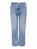 ONLY Carmakoma Damen Carwilly Hw Wide DNM Tai006 Noos Jeans, Light Blue Denim, 52W x 30L