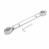 Aluminiumlegierung Motorrad Balance Lenker Querstange Motorradzubehör Universal für Lenker mit 22mm Durchmesser(Silber)