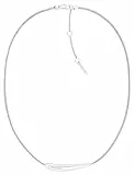 Calvin Klein Halskette für Damen Kollektion ELONGATED DROPS aus Edelstahl