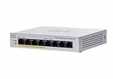 Cisco Business CBS110-8PP-D Unmanaged Switch | 8﻿ GE-Ports | Partial PoE | Desktop | Ext. Netzteil | Begrenzter Lebenszeitschutz (CBS110-8PP-D)