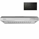 CIARRA Dunstabzugshaube 60cm 3 Leistungsstufen Abluft Umluft Unterbauhaube (Silber),Kompatible CBCS6903 Kohlefilter