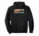Burton, SC Evergreen, Vintage-Stil, Sonnenuntergang, Achtzigerjahre, Retro Pullover Hoodie