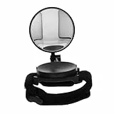 WINOMO Rückspiegel für Fahrrad aus Abs und Acryl mit Armband für Sicheren Halt Leicht zu Montieren für Mountainbikes Bikes