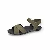 Dockers by Gerli Damen Klassische Sandalen, Frauen Sandalen,Badeschlappen,Badesandalen,Wasserschuhe,Aquaschuhe,Khaki/schwarz,39 EU