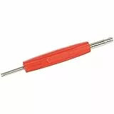 Ventilschrauber lösen festsitzender Ventileinsätze Metall-Kunststoff Silber/rot