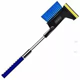 Eiskratzer Auto mit Besen, Schneebesen Auto Ausziehbar, Auto Eiskratzer Set, Auto Eiskratzer mit Gummi 2 In 1, Einfach Handlicher Schneebesen Winterset Auto Premium Qualität Verstellbar Ohne Kratzer