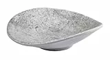 APS 84826 Schale ELEMENT, 10,5 x 10 cm, Höhe 3 cm, Melamin, Betonoptik, Grau