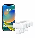 Eve Door & Window (Matter) 3er Set: Smarter Kontaktsensor für Tür & Fenster, Haussicherheit, aktiviert Geräte, Thread, für Alexa, Apple Home, Google Home, SmartThings, benötigt Thread Border Router