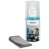 Hama Bildschirmreiniger Set mit Mikrofasertuch (Reinigungsgel als Monitor Reiniger, PC Bildschirm Reiniger, Tablet Reiniger, Notebook Reiniger, TV Reiniger LCD LED Fernseher, Handy Desinfektion) 200ml