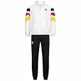 JELEX Retro Tracksuit Herren Präsentationsanzug – Fußball Retro Trainingsanzug mit Jacke & Hose, Eingesticktes Logo (DE/NL/SE/PL, Alphanumerisch, XL, Regular, Regular, Deutschland Heim)