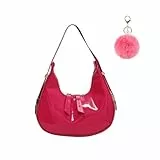 GONGKANGYUAN Moon Bags PU Leder Achselhöhle Schulter Geldbörse Vintage Umhängetasche Damen Handtasche, 90s Women's Shoulder Bag, y2k Fashion Handtaschen für Frauen
