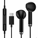 USB C Kopfhörer mit Kabel für Samsung Galaxy A16 5G A17 A15 A57 A56 A55 A36 S26 Ultra S25 FE S24 S23 S22 S21, In-Ear Kopfhörer USB C Ohrhörer Headset mit Mikrofon für iPhone 17 Pro 16 15, Google Pixel