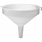 Browin 350031 Trichter groß, Ø 30 cm, Trichter für Alkohol, Fassungsvermögen von 6 Litern, zum Abfüllen großer Flaschen Wein, Bier, sicheres Material, Weiß