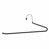 Amazon Basics Hosenbügel, einfaches Aufhängen, 10er-Pack, Verchromt