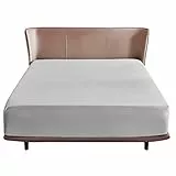 Bedsure Spannbettlaken 180x200cm Boxspringbett Topper - Polyester Mikrofasermaterial Bettlaken 180x200 cm für Matratzenhöhe bis 30 cm, Weiches Spannbetttuch Leintuch, Hellgrau