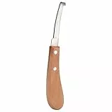 Schärferes Hufmesser, Hufschmiedwerkzeuge für Linke oder Rechte Hand, Hufmesser-Trimmwerkzeug aus Kohlenstoffstahl für Rinderpferde, 21,5 cm / 8,5 Zoll Länge, Hohe Festigkeit (gerade rechte Hand)