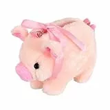 BESTonZON Plüsch Schweinchen Umhängetasche für Mädchen - Süße Crossbody-Bag mit verstellbarem Schultergurt - Weiche Kuscheltier Schultertasche Rosa - Tolles Geschenk für Kinder & Freizeit