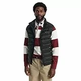GANT Herren Light Down Vest Weste, Schwarz, XL EU