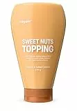 Vilgain Sweet Nuts Topping – Extra Cremiges Erdnussbutter Topping mit 87 % Erdnüssen, samtiger Textur, natürlich gesüßt mit Rohrzucker, Squeeze-Flasche extrem lecker & Cremig - High Protein, 270 g