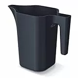 Prosperplast Gießkanne mit ergonomischem Griff für drinnen und draußen (1,8 l, Anthrazit)
