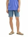 TOM TAILOR Denim Herren Regular Fit Jeans Bermuda Shorts, Used Light Stone Blue Denim, XL