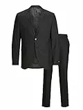 JACK & JONES Herren Jprfranco Suit Ps Abendanzug Set, Schwarz, 72 EU