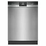 Siemens SN43ES04TE iQ300 Unterbau-Geschirrspüler 60 cm, Besteckkorb, varioSpeed Plus, Effizienter und leiser Betrieb, autoOpen dry, aquaStop, Home Connect, Gebürsteter Stahl