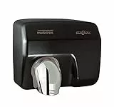 All Care 12235 Mediclinics SANIFLOW Automatischer Händetrockner fo Heavy Traffic Badezimmer, Schwarz Epoxy-Finish, 2250 Watt, 68 dB