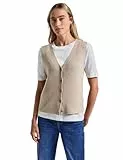 Street One Softe Rippstrick-Weste Morning beige Mel. 34
