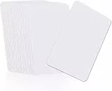 PVC Karten CR80 Karten Rechteck Plastik | 30 mil Weiße Blankokarten Plastikkarte 760 Mikron Card Kompatibel für ID-Kartendrucker, Bankkarten Gesundheitskarten - 22 Stück