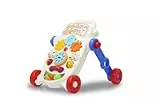JAMARA 460586 - Lauflernwagen My First Walker-fördert spielerisch die feinmotorischen Fähigkeiten, ergonomisches Design mit Haltegriff, incl. Sound Box, Telefon und Drehscheibe Bunt