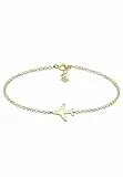 Elli Armband Damen Flugzeug Travel Reise Filigran in 925 Sterling Silber