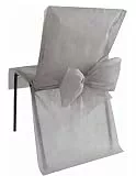 Santex Stuhlhusse Premium Partydeko Hochzeit 10 Stück grau 50x95 cm