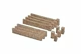 NOCH Gartenmauer aus Kunststoff, detaillierte Modellbau Mauer, 12 Teile für Spur H0
