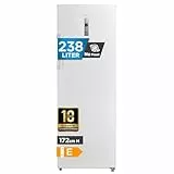 Midea MDRU333FZE01 Gefrierschrank/Kühlschrank/238L/172,2 cm hoch/NoFrost/Flexible Kühl- und Gefrierfunktion/Superkühl/Große Fächer/Zero Clearance/Easy Open Handgriff/Wechselbarer Türanschlag/Weiß