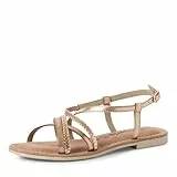 Tamaris Sandalette Damen Flach metallic,EU 39