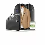 FiRiO® 2 x Premium Kleidersack - BIS 50% DICKERES MATERIAL - Faltbare Kleidersack Reisetasche - Business Anzugtasche - Atmungsaktive Kleiderhülle für Reise & Aufbewahrung - Kleidersäcke 100x60cm