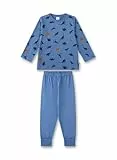 Sanetta Jungen-Schlafanzug lang blau | Hochwertiger und bequemer Schlafanzug aus Baumwolle für Jungen. Pyjamaset für Jungen 116