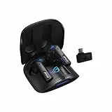 ASUS ROG Cetra True Wireless SpeedNova Black RGB In-Ear Gaming Kopfhörer (ROG SpeedNova Wireless-Technologie, AI-Mikrofon, Geräuschunterdrückung (ANC), 46 Std. Akkulaufzeit, kabelloses Laden, schwarz)